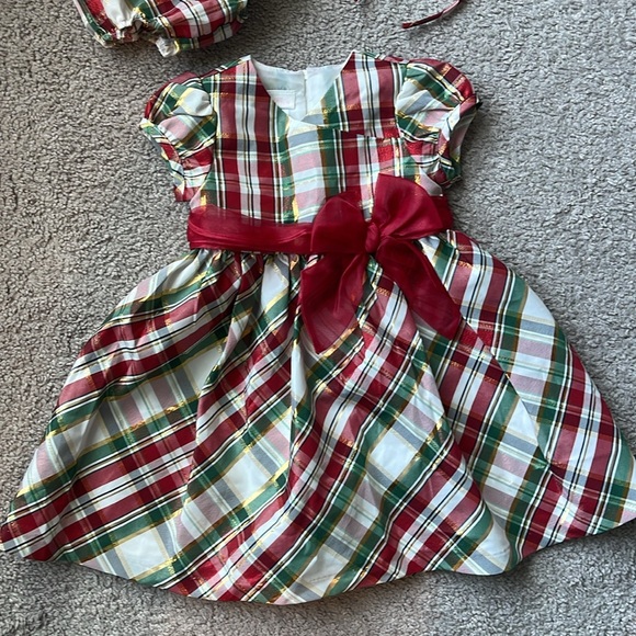 Bonnie Baby Dress with Bow & Bloomers - Picture 2 of 6